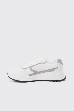 boohooMAN Faux Suede Contrast Trainer | UK| Trainers & Hi-Tops