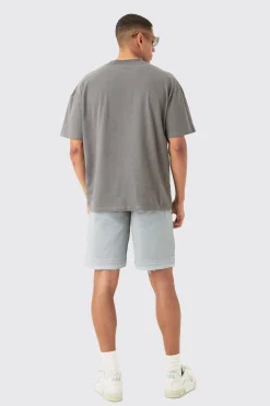 boohooMAN Fixed Waist Raw Hem Relaxed Gusset Shorts | UK| Shorts