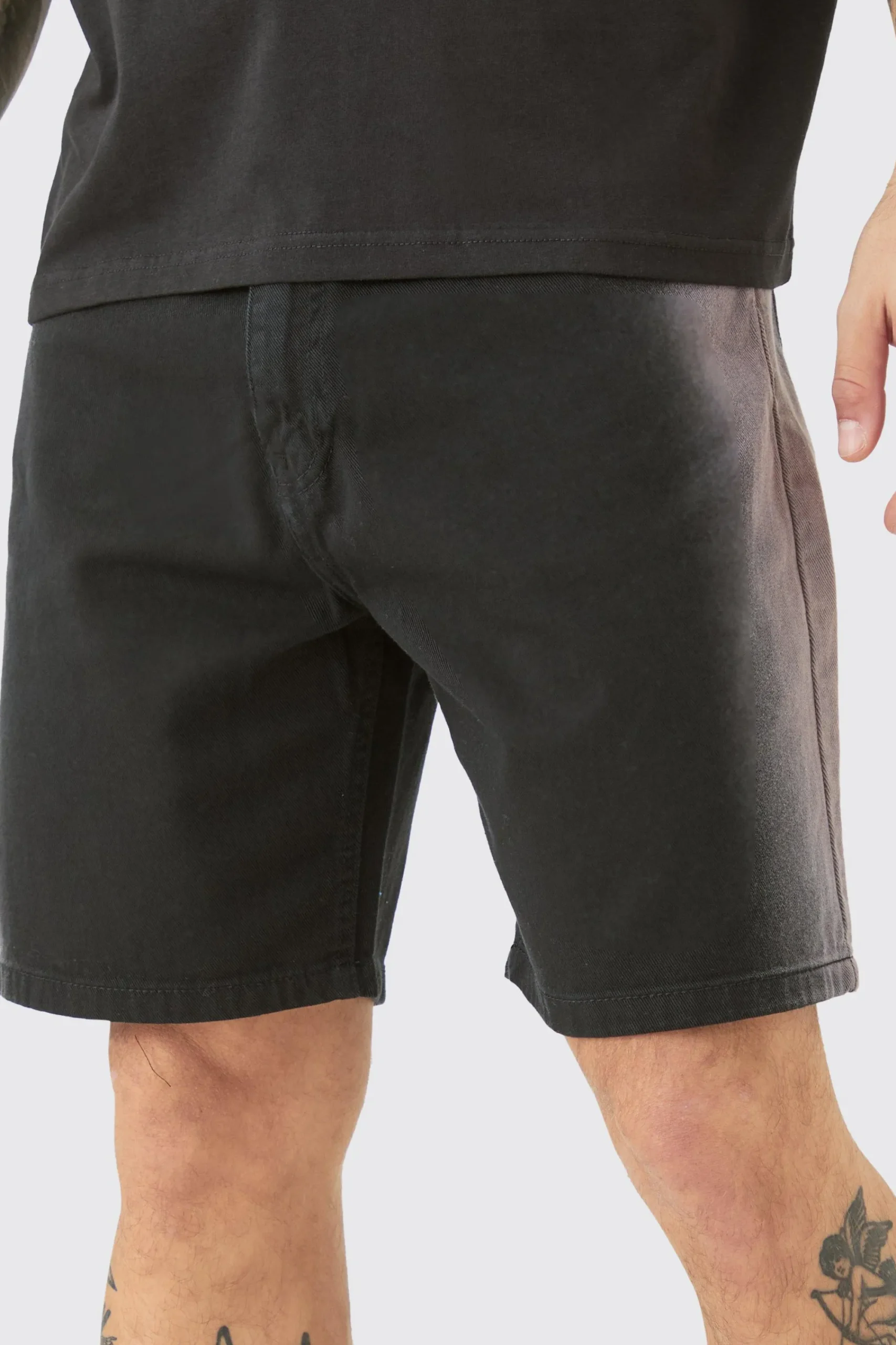 boohooMAN Fixed Waist Relaxed Washed Side Seam Short | UK| Shorts
