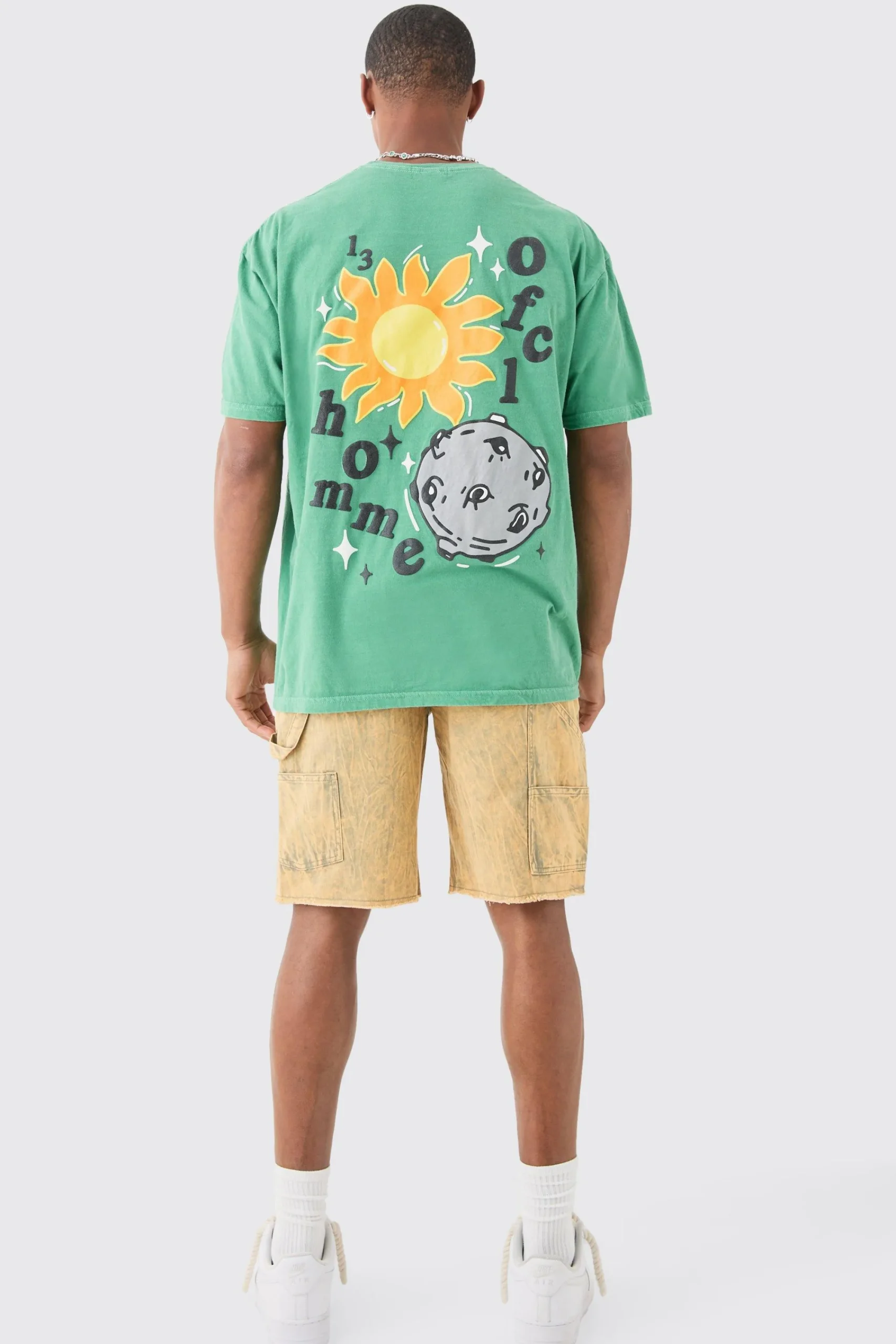 boohooMAN Fixed Waist Relaxed Washed Carpenter Short | UK| Shorts