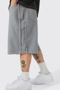 boohooMAN Fixed Waist Side Pintuck Parachute Shorts | UK| Shorts