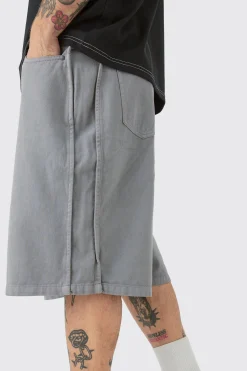 boohooMAN Fixed Waist Side Pintuck Parachute Shorts | UK| Shorts