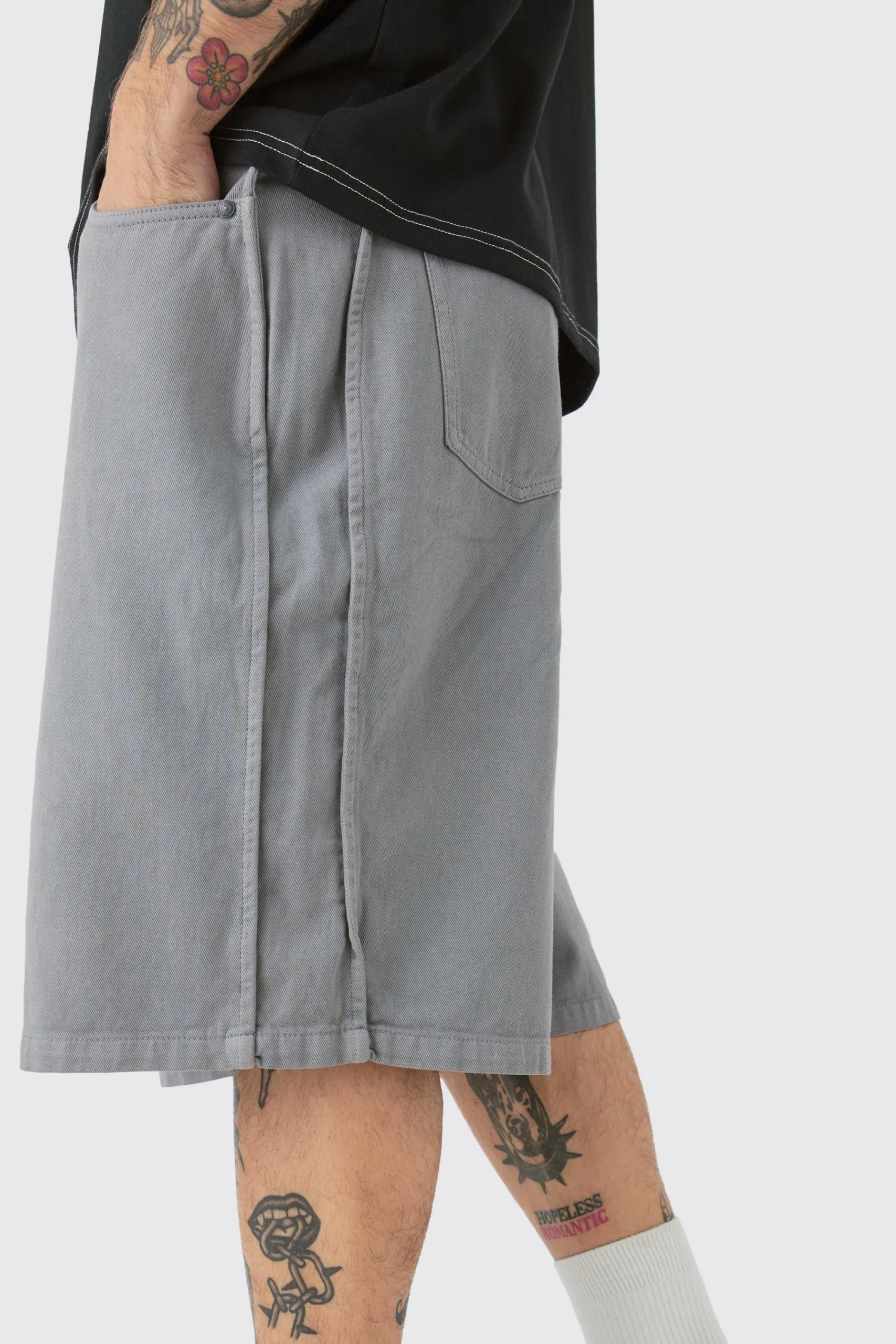 boohooMAN Fixed Waist Side Pintuck Parachute Shorts | UK| Shorts