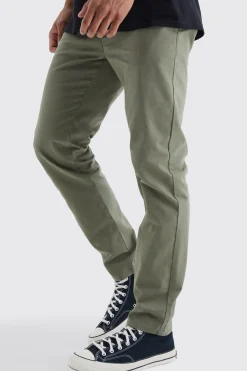 boohooMAN Fixed Waist Slim Chino Trouser | UK| Trousers|Cargos