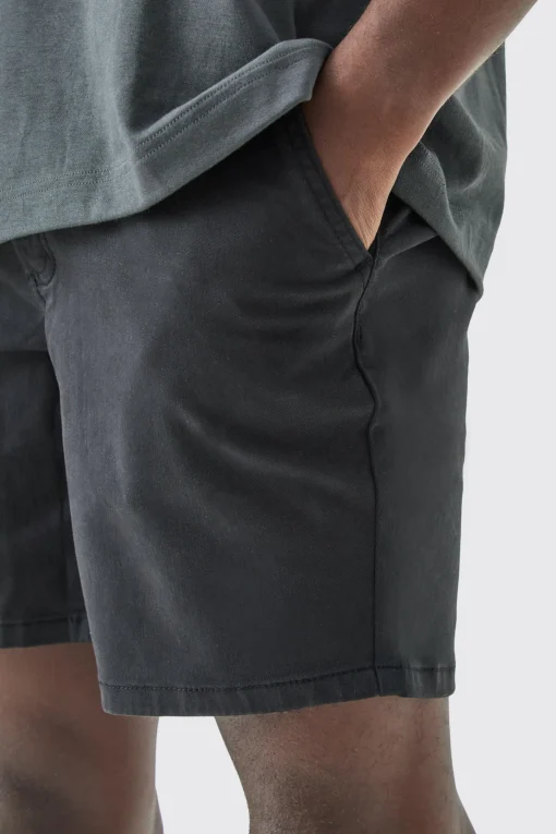 boohooMAN Fixed Waist Slim Fit Chino Shorts | UK| Shorts