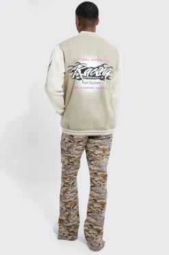 boohooMAN Fixed Waist Slim Flare Cargo Camo Trouser | UK| Trousers|Cargos