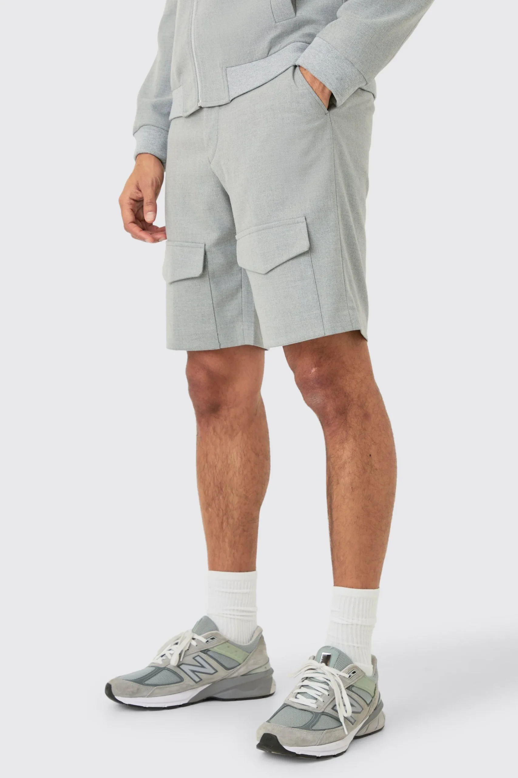 boohooMAN Fixed Waist Smart Cargo Shorts | UK| Suits & Tailoring|Shorts