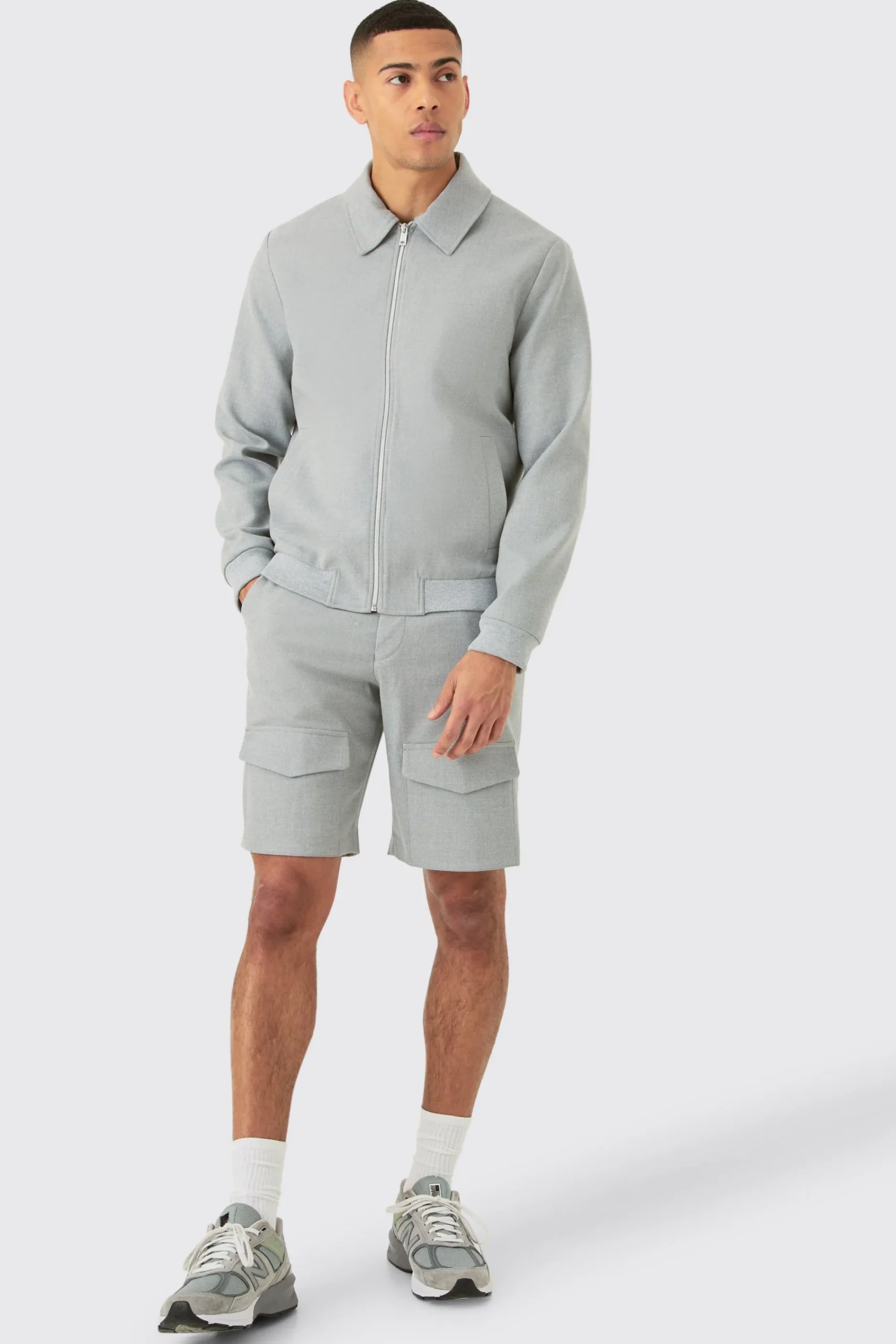 boohooMAN Fixed Waist Smart Cargo Shorts | UK| Suits & Tailoring|Shorts