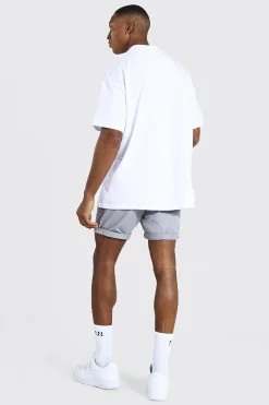 boohooMAN Fixed Waist Stretch Slim Chino Short | UK| Shorts