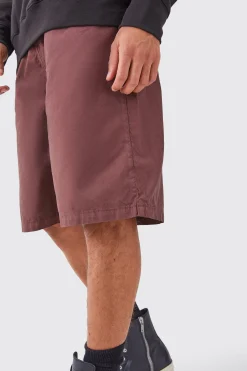 boohooMAN Fixed Waist Washed Longer Length Shorts | UK| Shorts