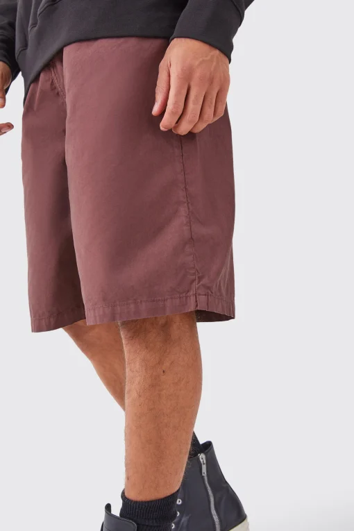 boohooMAN Fixed Waist Washed Longer Length Shorts | UK| Shorts
