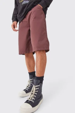 boohooMAN Fixed Waist Washed Longer Length Shorts | UK| Shorts