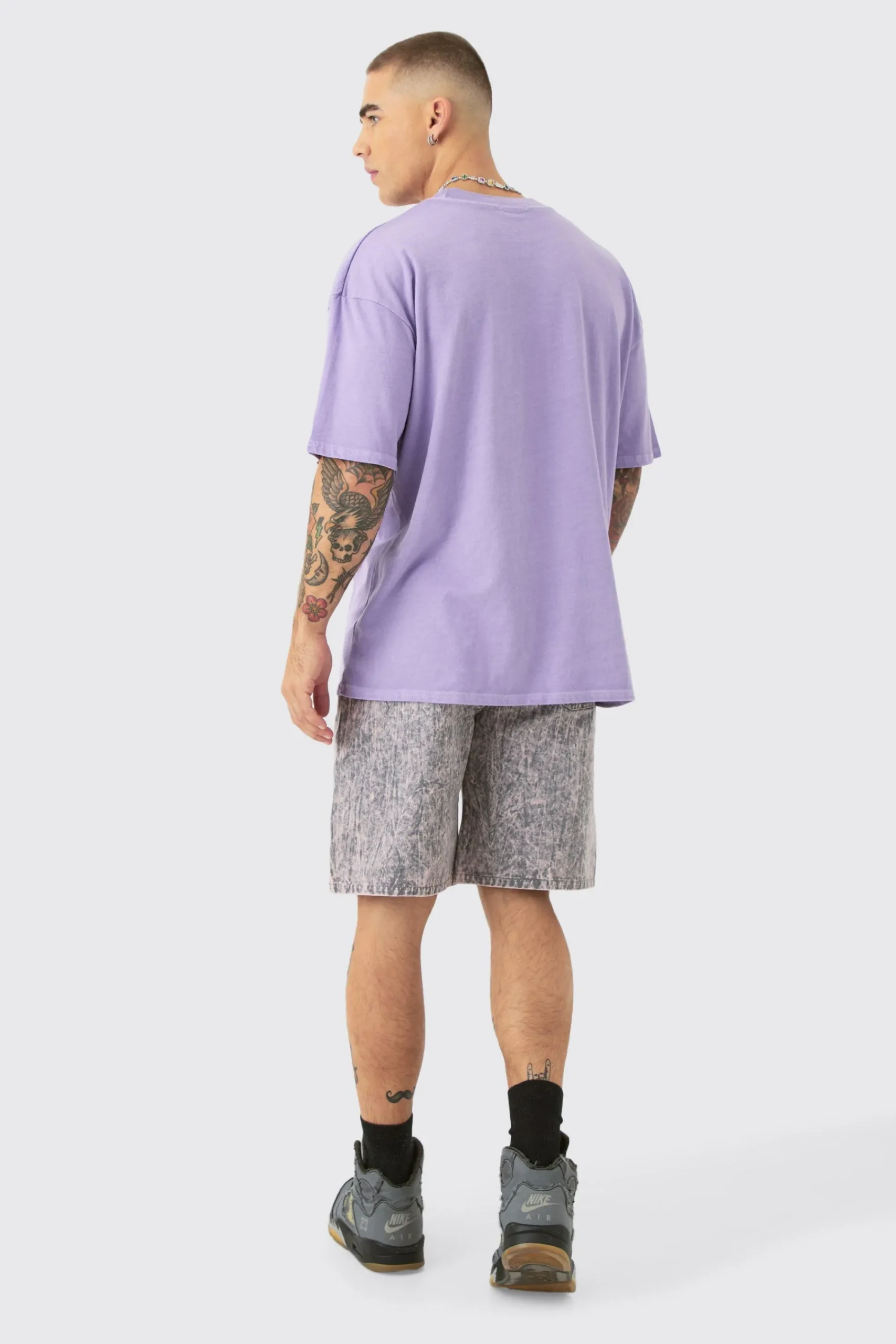 boohooMAN Fixed Waist Washed Relaxed Short | UK| Shorts