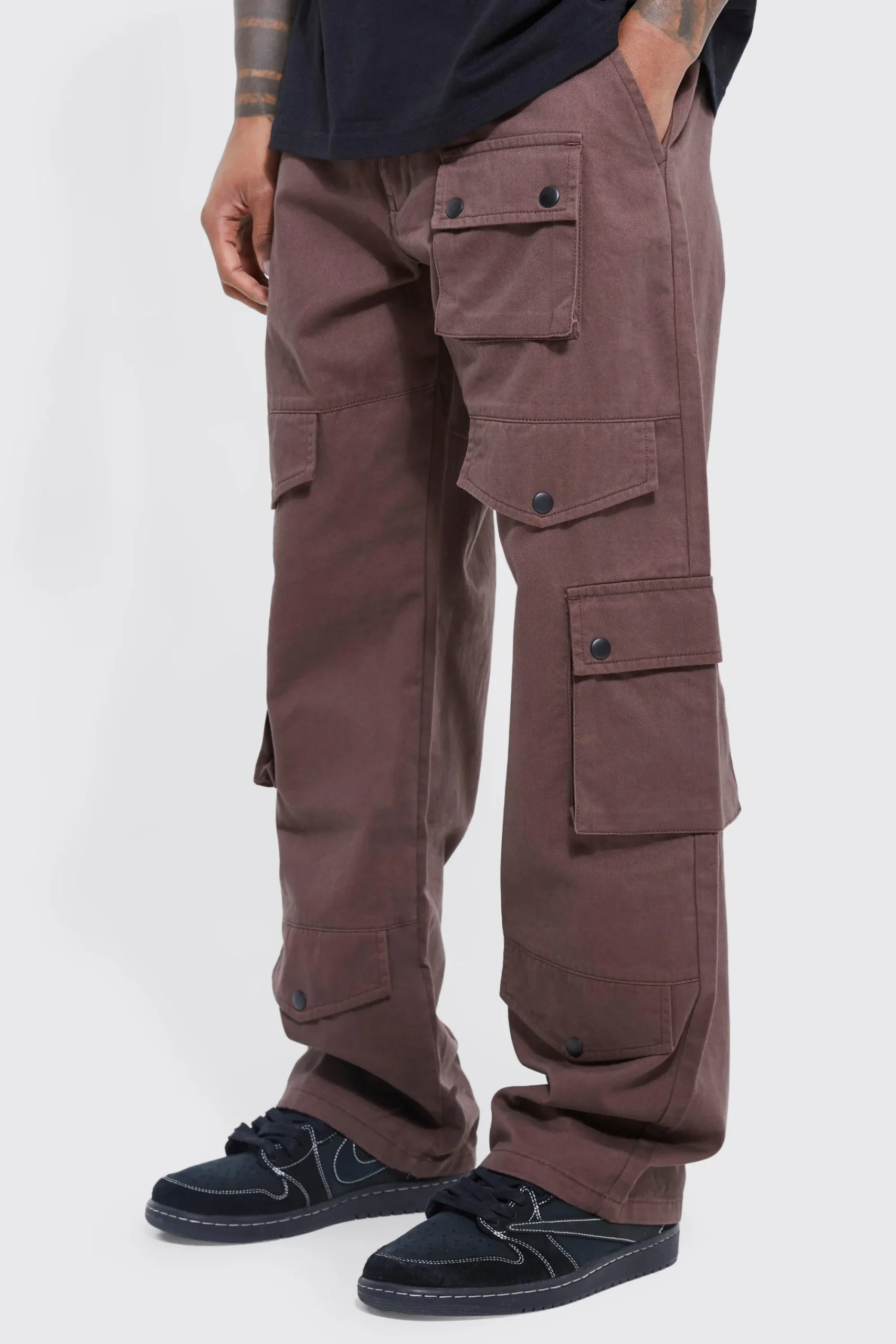 boohooMAN Fixed Waistband Relaxed Fit Cargo Trousers | UK| Trousers|Cargos