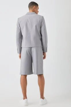 boohooMAN Fixed Waistband Tailored Pleated Jorts In | UK| Shorts