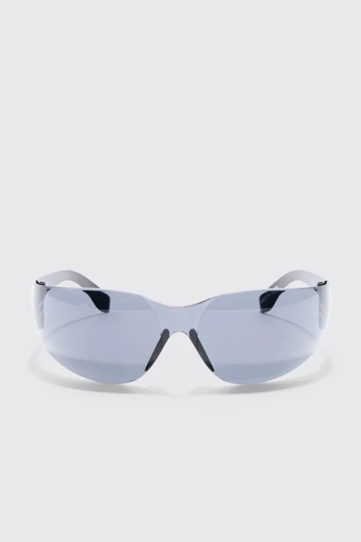 boohooMAN Frameless Plastic Sunglasses In | UK| Sunglasses