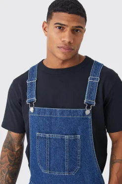 boohooMAN Full Length Denim Dungarees | UK| Jeans