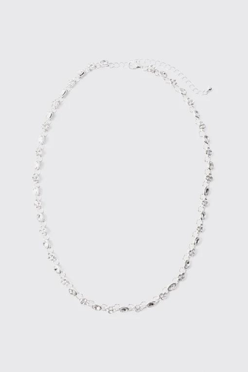 boohooMAN Gem Chain Necklace In | UK| Jewellery & Watches
