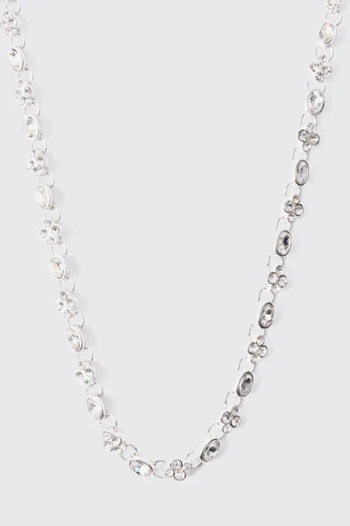 boohooMAN Gem Chain Necklace In | UK| Jewellery & Watches