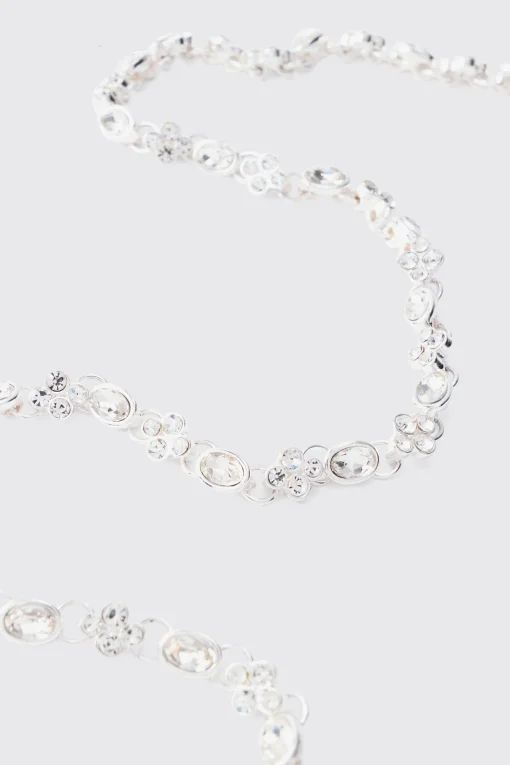 boohooMAN Gem Chain Necklace In | UK| Jewellery & Watches