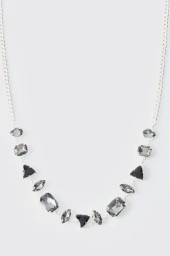 boohooMAN Gem Pendant Chain In | UK| Jewellery & Watches