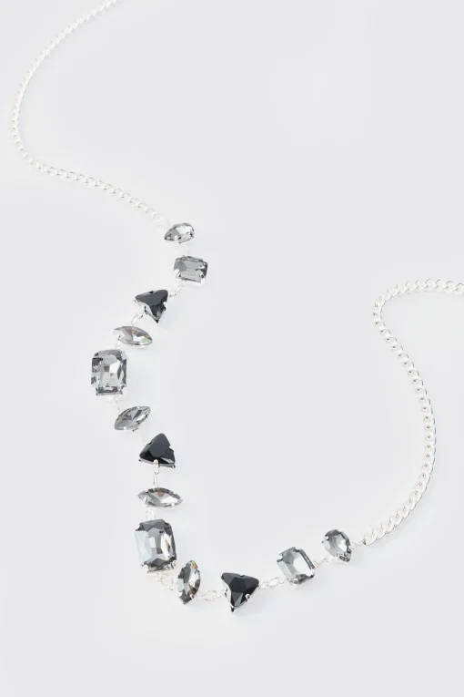 boohooMAN Gem Pendant Chain In | UK| Jewellery & Watches