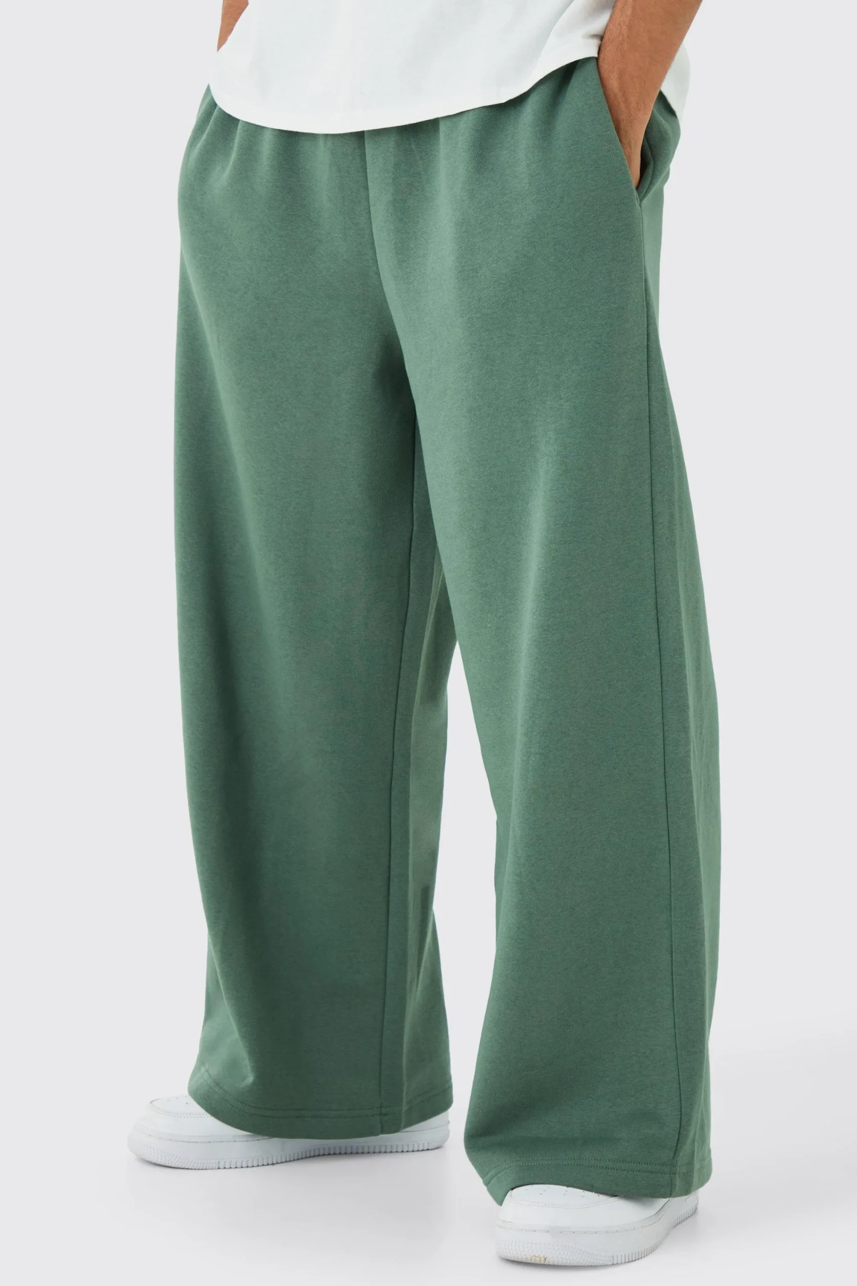 boohooMAN 330GSM Extreme Wide Leg Basic Jogger | UK| Joggers