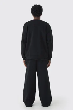 boohooMAN 330GSM Extreme Wide Leg Basic Jogger | UK| Joggers