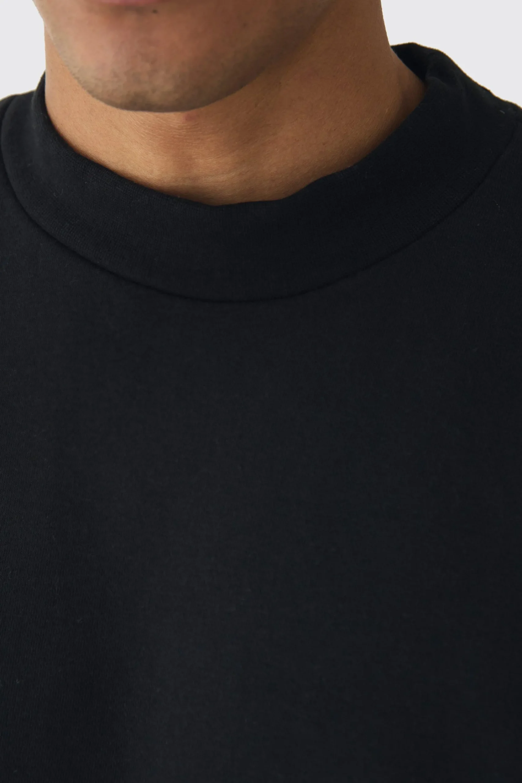 boohooMAN 330GSM Oversized Boxy Extended Neck Limited High Build Print Sweatshirt | UK| Hoodies & Sweatshirts