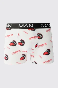 boohooMAN Halloween 2 Pack Man Horror Fangs Printed Boxers | UK| Underwear & Socks|Underwear & Socks