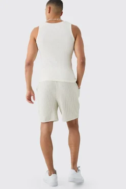 boohooMAN Heavy Jumbo Waffle Volley Short | UK| Shorts