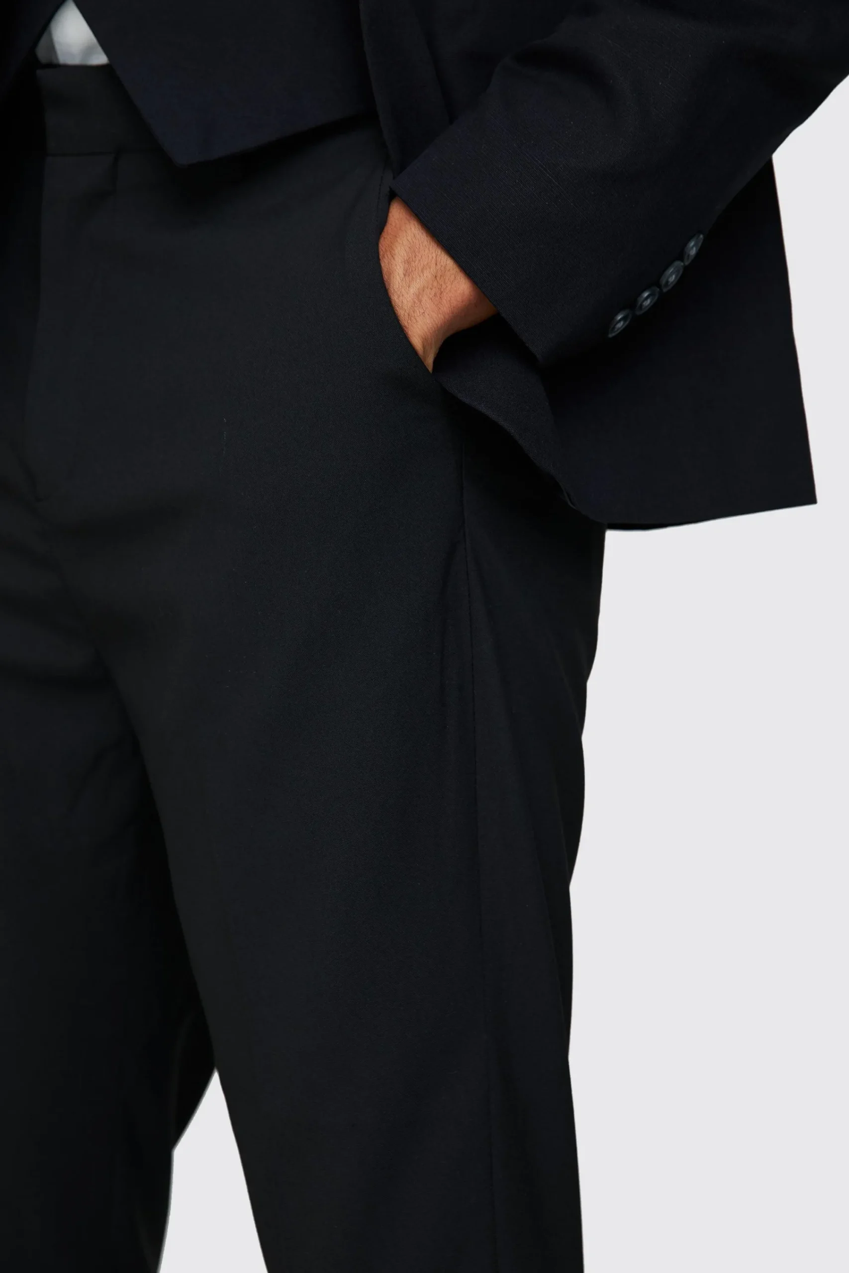 boohooMAN High Rise Tapered Crop Tailored Trouser | UK| Suits & Tailoring|Trousers