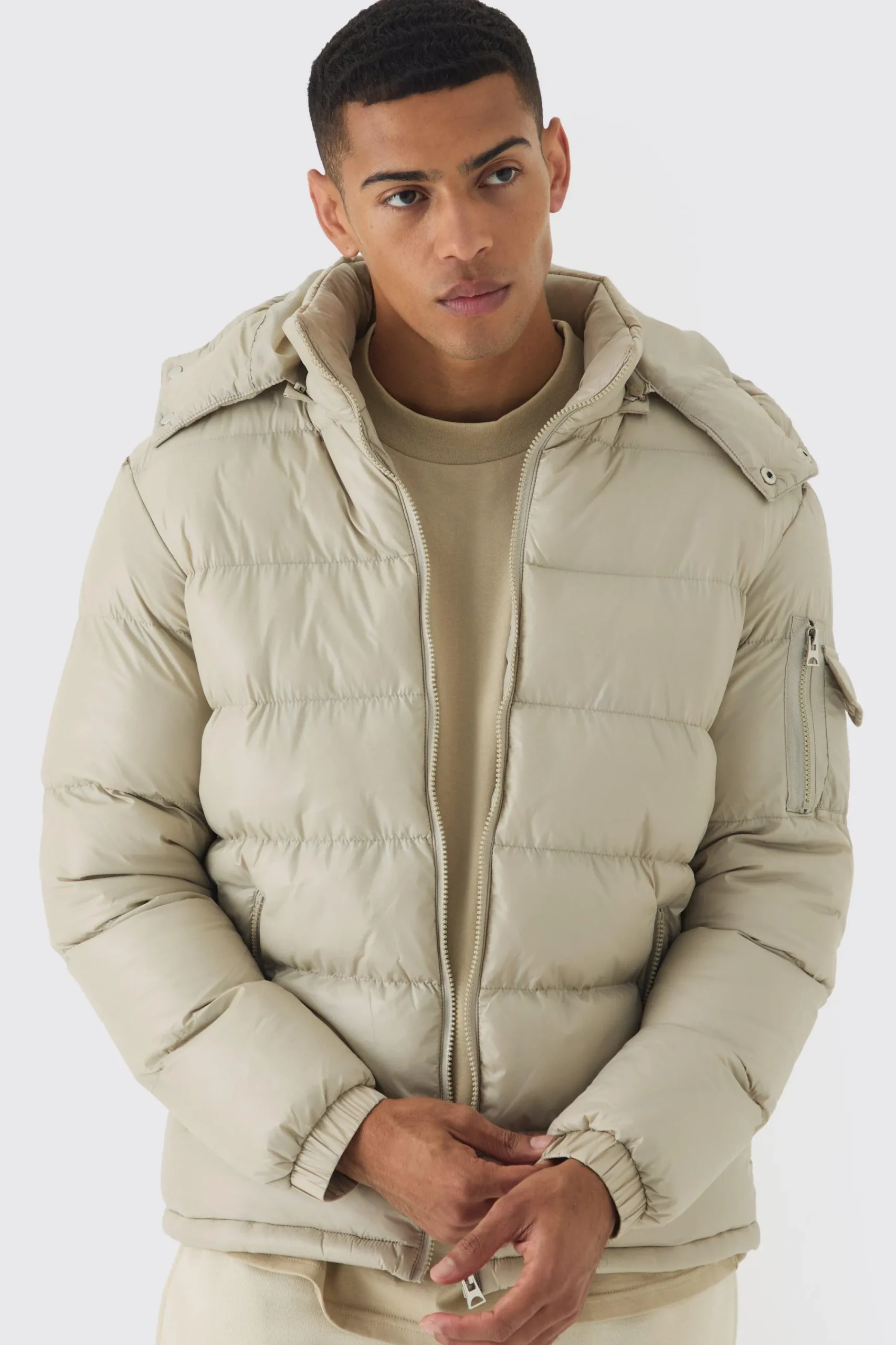 boohooMAN High Shine Padded Puffer Jacket In | UK| Coats & Jackets