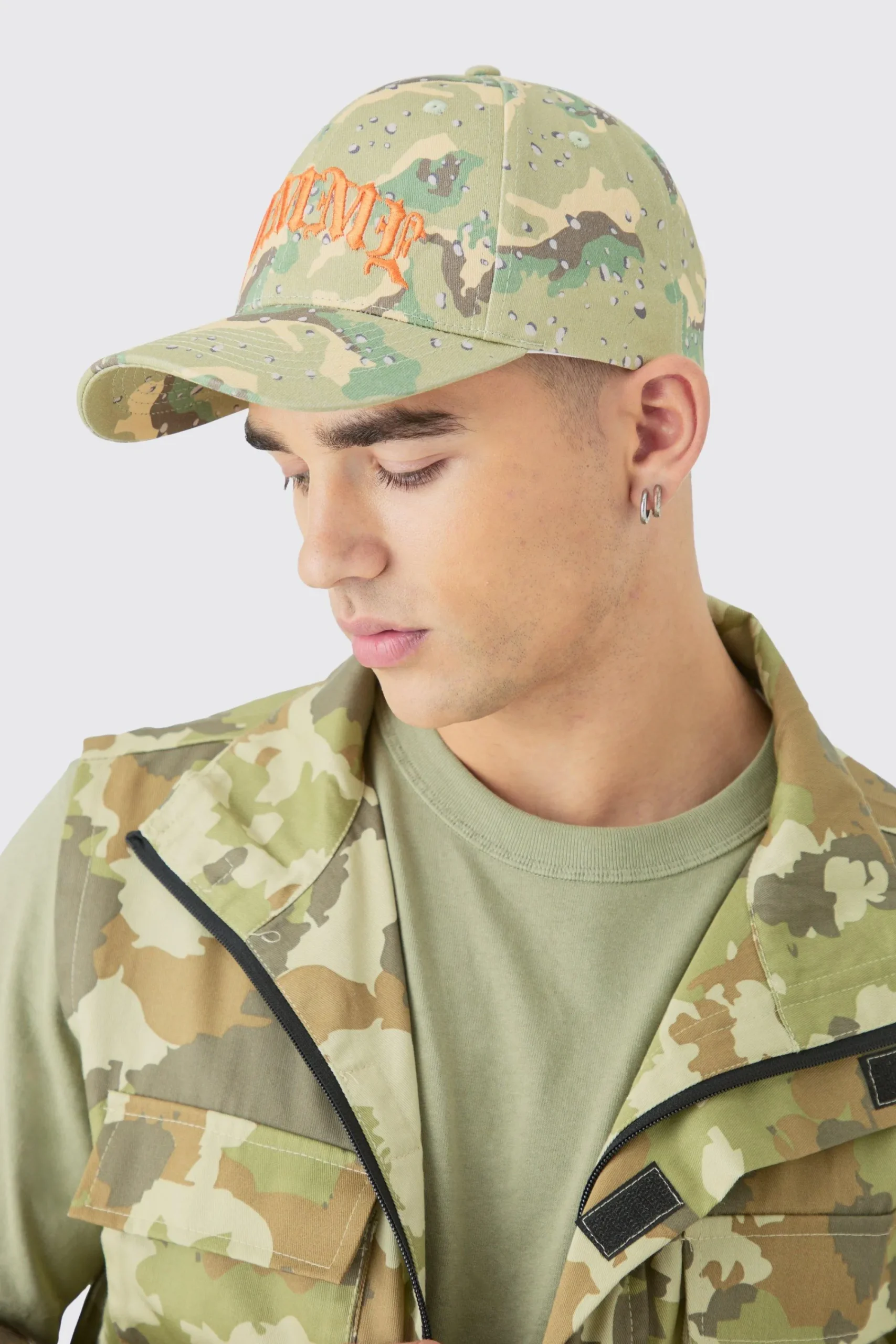 boohooMAN Homme Camo Cap In | UK| Hats & Caps