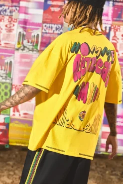 Homme Heavyweight Retreat Multi Graphic Oversized T-shirt | UK^boohooMAN Outlet