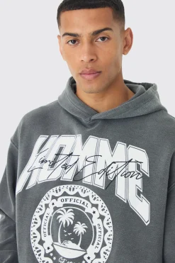 boohooMAN Homme Print Hoodie | UK| Hoodies & Sweatshirts