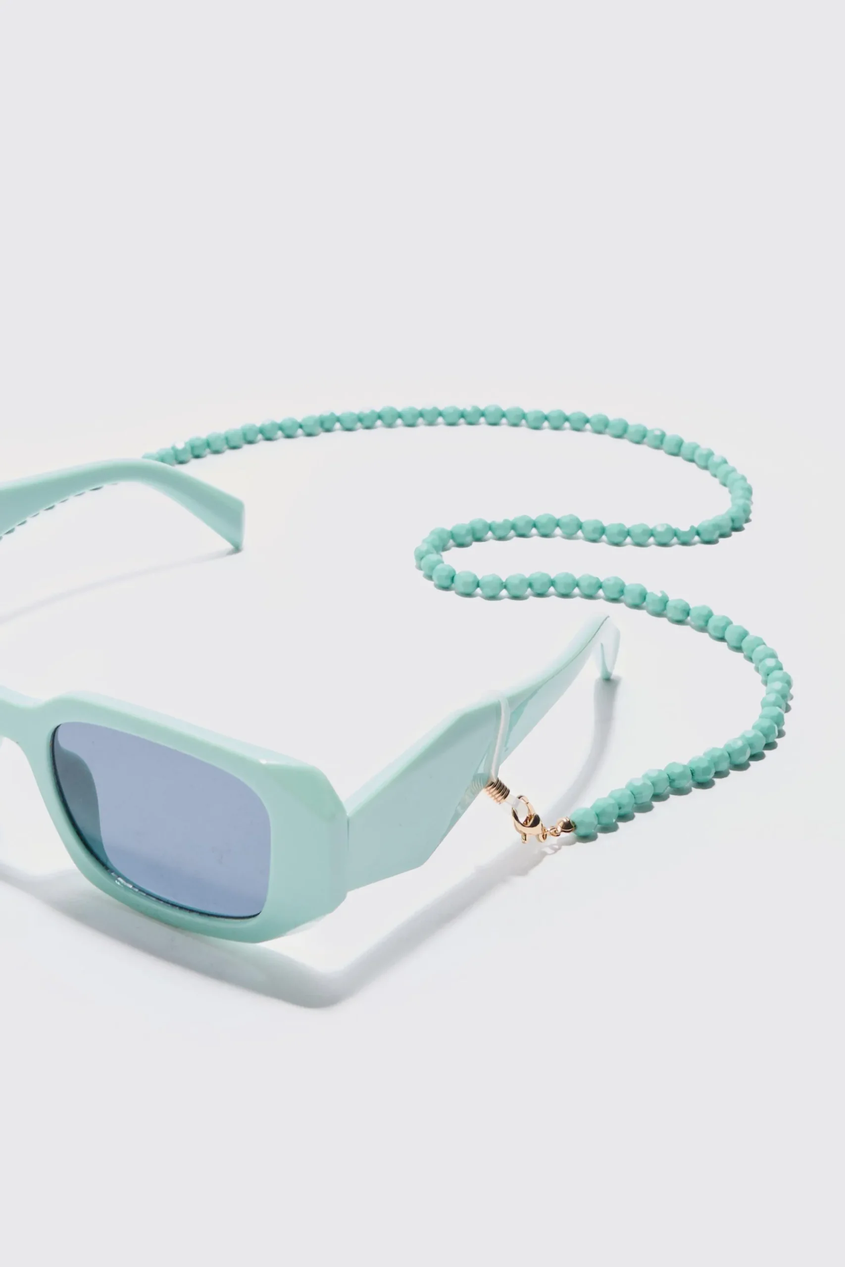 boohooMAN Iced Bead Sunglasses Chain In | UK| Sunglasses