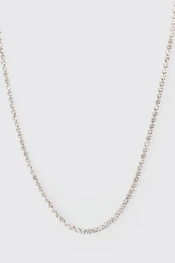 boohooMAN Iced Chain Necklace In | UK| Jewellery & Watches