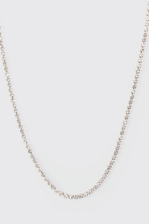 boohooMAN Iced Chain Necklace In | UK| Jewellery & Watches