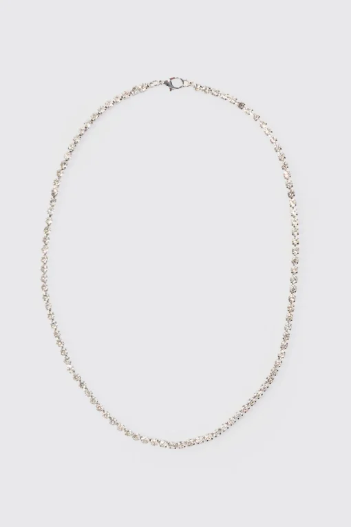 boohooMAN Iced Chain Necklace In | UK| Jewellery & Watches