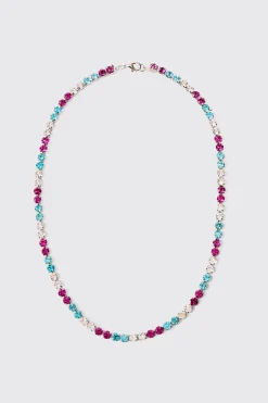 boohooMAN Iced Necklace In | UK| Jewellery & Watches