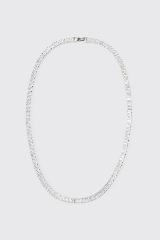 boohooMAN Iced Necklace In | UK| Jewellery & Watches