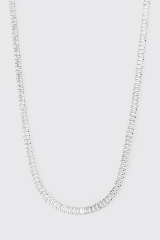 boohooMAN Iced Necklace In | UK| Jewellery & Watches