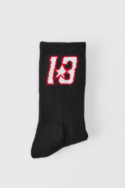 boohooMAN Jacquard 13 Graphic Sports Sock | UK| Underwear & Socks|Underwear & Socks