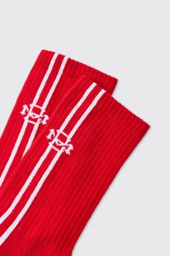 boohooMAN Jacquard BM Sports Stripe Sock In | UK| Underwear & Socks|Underwear & Socks