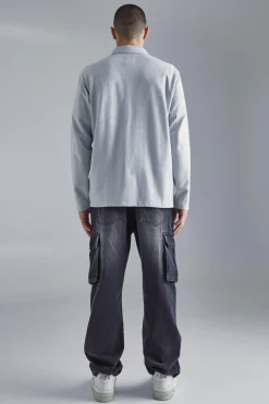 boohooMAN Jersey Utility Button Through Overshirt | UK| Shirts
