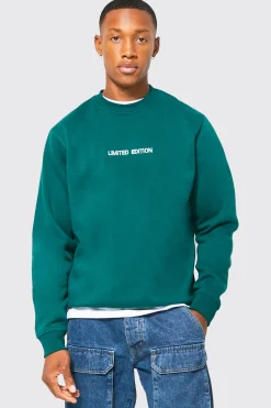 boohooMAN Limited Crew Neck Sweatshirt | UK| Hoodies & Sweatshirts