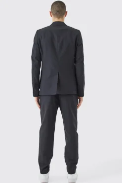 boohooMAN Linen Blend Tailored Trousers | UK| Suits & Tailoring
