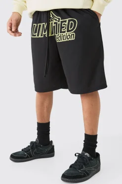 boohooMAN Long Length Limited Basketball Short | UK| Shorts