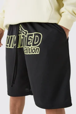 boohooMAN Long Length Limited Basketball Short | UK| Shorts